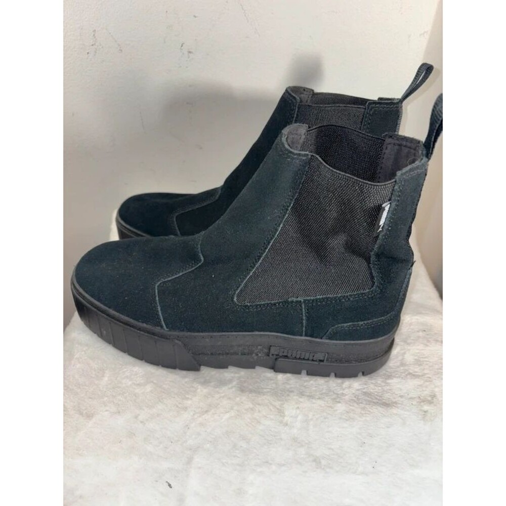 New Puma Mayze Suede Platform Chelsea Boots Sz 11